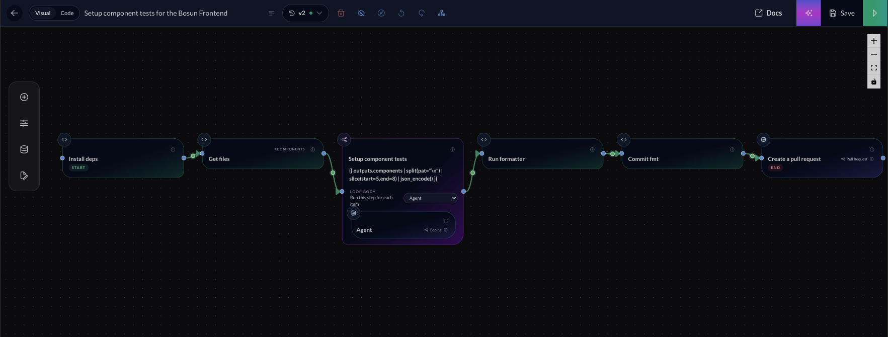 Test scaffolding workflow